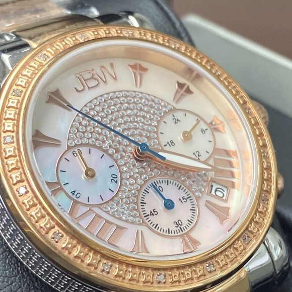 JBW Ladies Wrist Watch Diamond Rose Gold-Plated Mother of Pearl Dial JB-6210-N - Picture 5 of 9